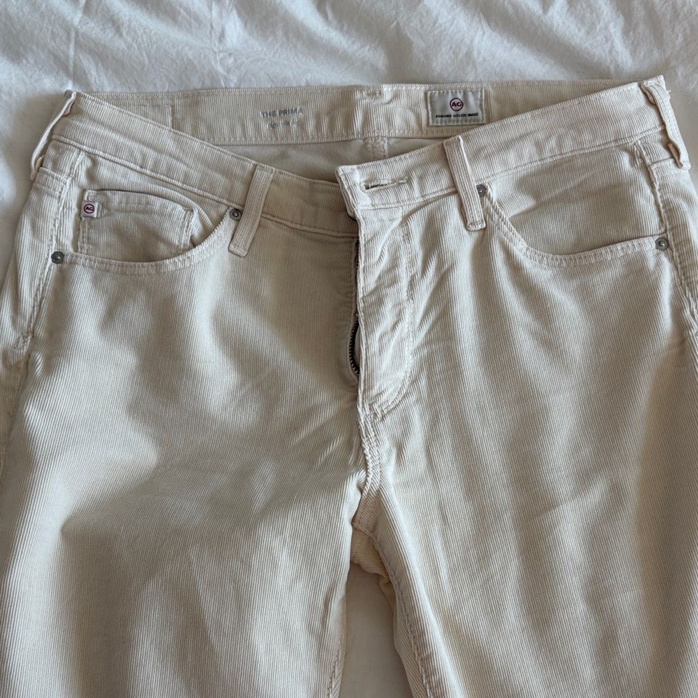 Cream Denim Jeans